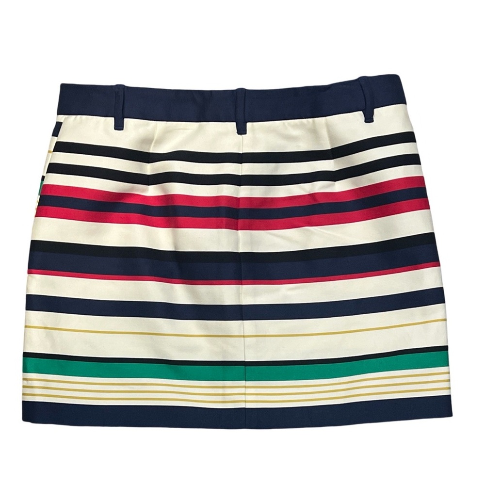 JCREW Miniskirt Striped Size 6 - Picture 2 of 5